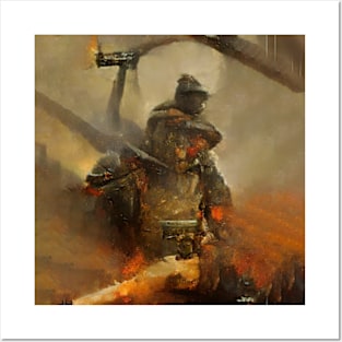 Burning Soldier Posters and Art